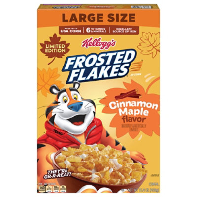 Frosted Flakes Cinnamon Maple 15.4oz X8 - 15.4 OZ - Image 1