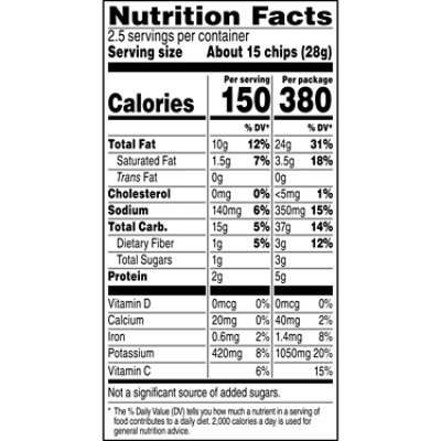 Lays Potato Chips Brazilian Style Garlic - 2.5 OZ - Image 3