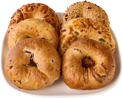 Variety Bagels 6 Count - EA - Image 1