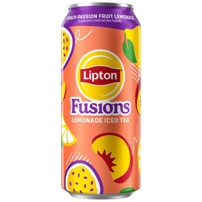 Lipton Fusions Iced Tea Peach Passion Fruit Lemonade 16 Fl Oz - 16 FZ - Image 1