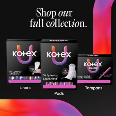 Kotex Prem Lng F/w Liner Core Sml Pk 16 - 16 ct - Image 7