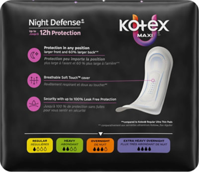 Kotex Premium Maxi Core Ovrnt Reg - 28 ct - Image 4