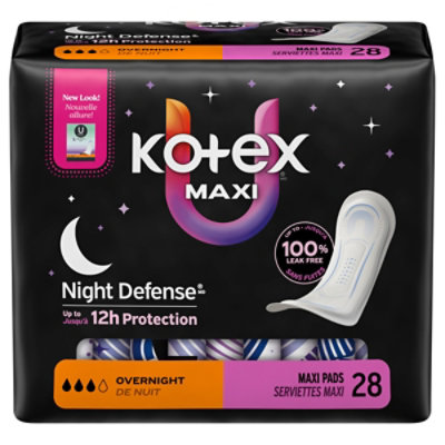 Kotex Premium Maxi Core Ovrnt Reg - 28 ct - Image 1