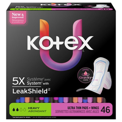 Kotex Prem Ultrathn Hvy Jbo Wng Pad Core - 46 ct - Image 2
