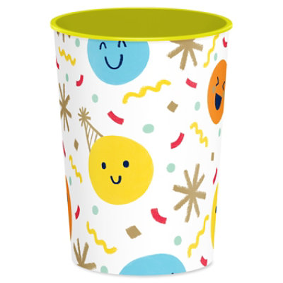 American Greetings 16 Oz Favor Cup Smiley Confetti Design - Each - Image 3