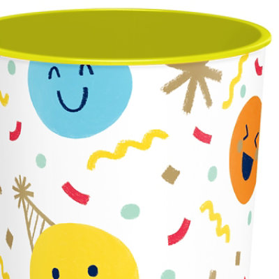 American Greetings 16 Oz Favor Cup Smiley Confetti Design - Each - Image 2