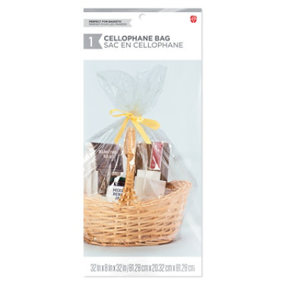 American Greetings 32x32 Inch Cellophane Large Basket Bag - Each - Image 4