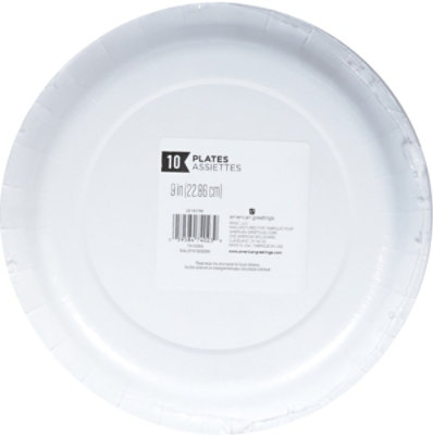American Greetings  9 Inch Birthday Dinner Plates Lavender Cake Slice Design 10 Count - Each - Image 5