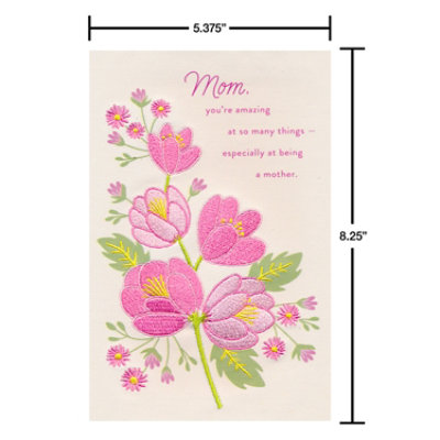 American Greetings Embroidery Flower Branch Mother's Day Cards - Each - Image 2