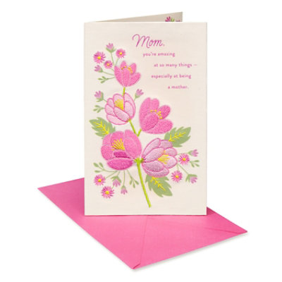 American Greetings Embroidery Flower Branch Mother's Day Cards - Each - Image 3