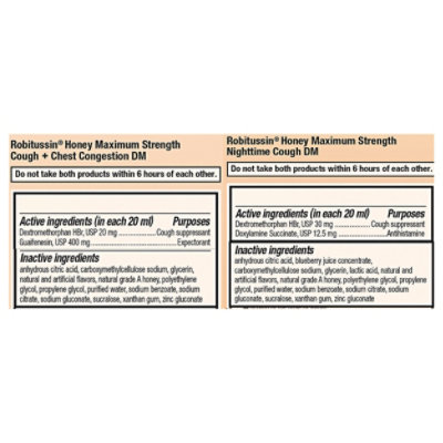 Robitussin Honey Day/night 4oz - 8 oz - Image 3