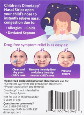 Childrens Dimetapp Stuffy Nose Strips 12ct. - 12 ct - Image 3