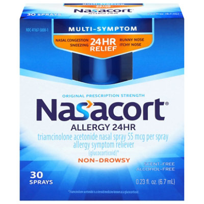 Nasacort Allergy Relief 30 Sprays .23 Fluid Ounces - 0.23 fl oz - Image 1