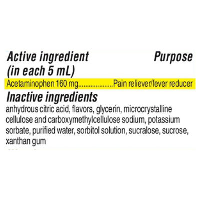 Tylenol Children's Dye Free Suspension Natural Apple Liquid 8fz - 8 fl oz - Image 3