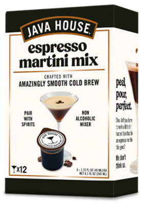 Java House Cold Brew Espresso Martini Peel And Pour Pods 6ct - 1.35 FZ - Image 1