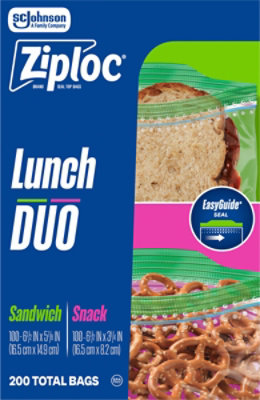 Ziploc Sandwich Snack Duo - 200 ct - Image 4