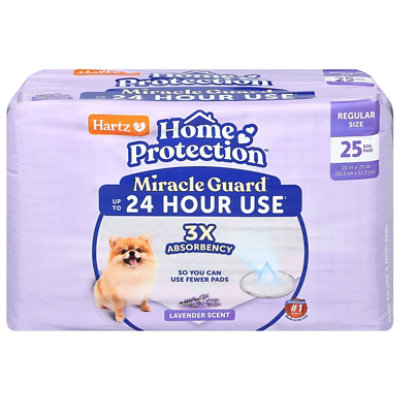 Miracle Guard Lavender Scent Regular Size Dog Pads - 25 CT - Image 1