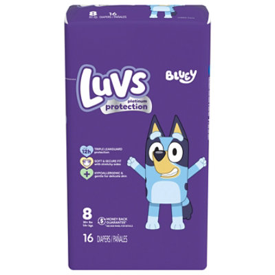 Luvs Platinum Protection Diapers Base Version 2x/duo 8/giant Extra - 16 CT - Image 2