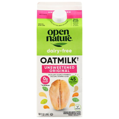 Open Nature Oatmilk Unsweetened 59 Fz - 59 FZ - Image 1
