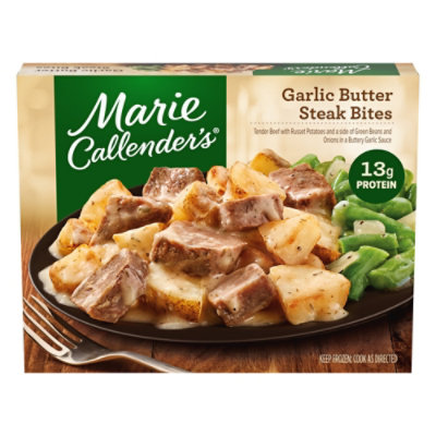 Marie Callenders Garlic Butter Steak Bites With Vegetables Single Serve Frozen Meal 11.75 Oz - 11.75OZ - Image 1