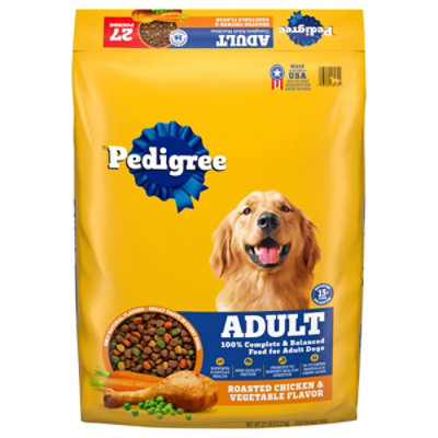 Pedigree Adult Dry Dog Food Roasted Chicken & Vegetable Flavor 27 Lb - 27 LB - Image 2