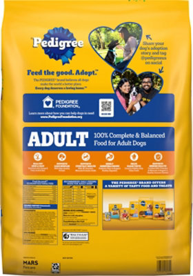Pedigree Adult Dry Dog Food Roasted Chicken & Vegetable Flavor 27 Lb - 27 LB - Image 4