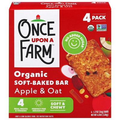 Once Upon A Farm Bar Baked Apple & Oat 4pc - 4.8 OZ - Image 1