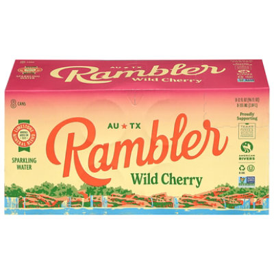 Rambler Sparkling Water Wild Cherry 8-12 Fz - 8-12 FZ - Image 2