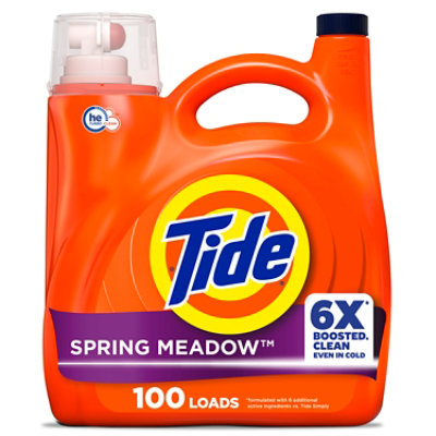 Tide Liquid Laundry Detergent He, Spring Meadow - 125 Fl. Oz. - 125 FZ - Image 1