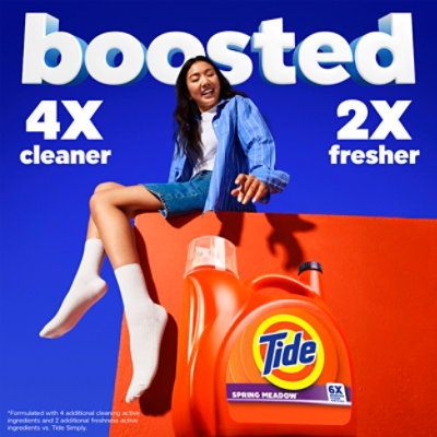 Tide Liquid Laundry Detergent He, Spring Meadow - 125 Fl. Oz. - 125 FZ - Image 7