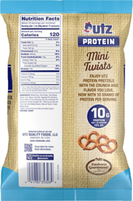 9.5 Oz Utz Protein Ss Mini Twists Pretzels - 9.5 OZ - Image 5