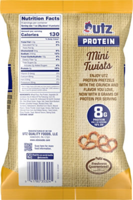 9 Oz Utz Protein Hny Mstrd Mini Twists Pretzels - 9 OZ - Image 5