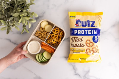 9 Oz Utz Protein Hny Mstrd Mini Twists Pretzels - 9 OZ - Image 2