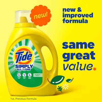 Tide Simply All In One Liquid Detergent, Daybreak Fresh - 107 Fl. Oz. - 107 FZ - Image 3