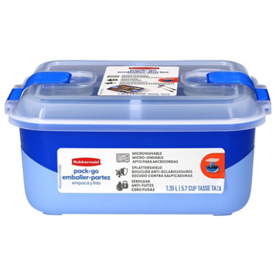Rubbermaid Pk N Go Rect 1.35l - EA - Image 1