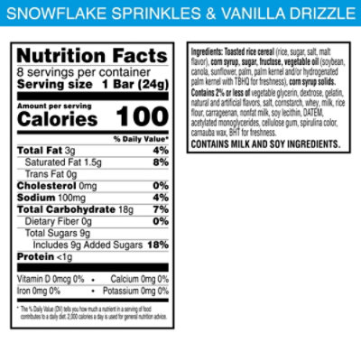 Kelloggs Rice Krispies Treats Squares Original With Sprinkles 8 Ct - 8 CT - Image 2