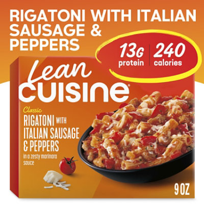 Lean Cuisine Italian Sausage Peppers Rigatoni Frozen Entree Box 9 Oz - 9 OZ - Image 1