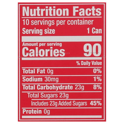 Canada Dry Cranberry Ginger Ale Soda, 7.5 Fl Oz Mini Cans, 10 Pack - 10-7.5F - Image 3