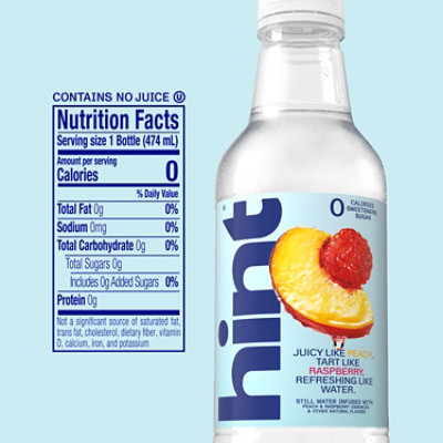 Hint Water Peach Raspberry 16fz - 16 FZ - Image 3