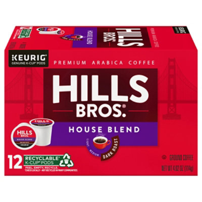 Hills Bros Ss House Blend Dark Roast - 12 CT - Image 1