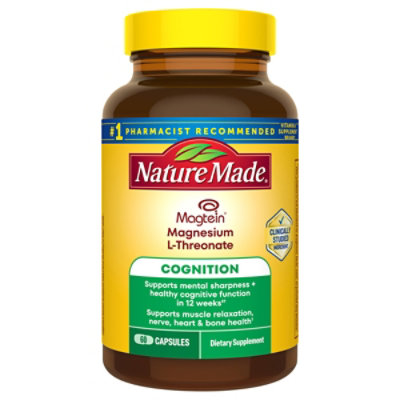 Nature Made Magnesium L Threonate 60 Capsules - 60 ct - Image 2