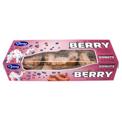 Franz Limited Edition Old Fashioned Berry Donuts 6 Count - 12 oz - Image 1