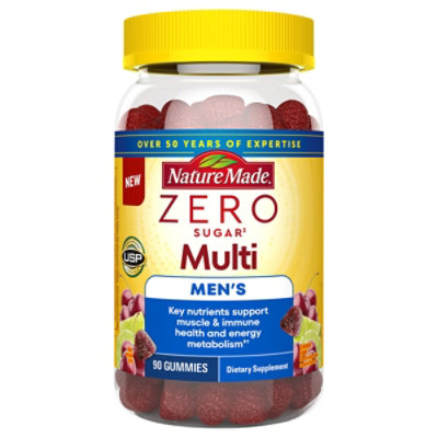Nature Made Zero Sugar Multi Mens Gummies 90 Count - 90 ct - Image 1