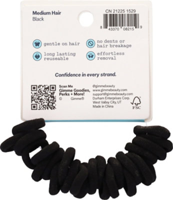Gme Hair Band Md Braid Blk25ct - 25 ct - Image 3