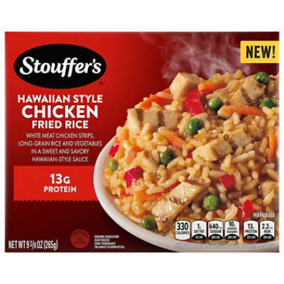 Stouffer's Hawaiian Style Chicken Fried Rice Frozen Meal Box 9.375 Oz - 9.375OZ - Image 4