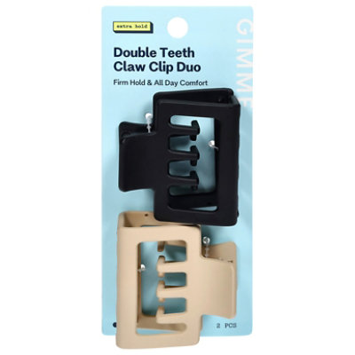 Gme Claw Clip Md Dbl Bl/tn 2ct - 2 ct - Image 1