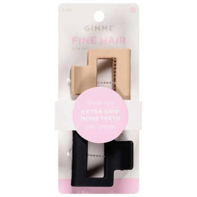 Gme Claw Clip Sqr Blk/tn 2ct - 2 ct - Image 1