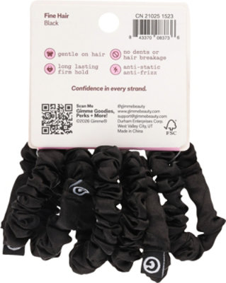 Gme Scrunchie Xfn Black 6ct - 6 ct - Image 3