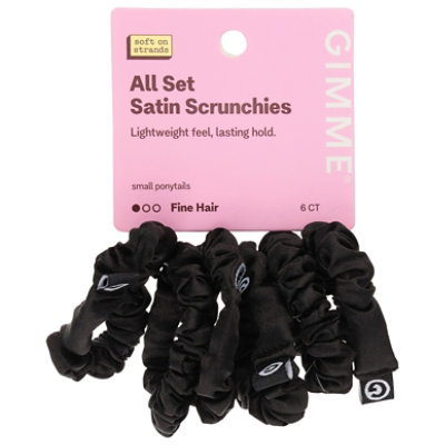 Gme Scrunchie Xfn Black 6ct - 6 ct - Image 1