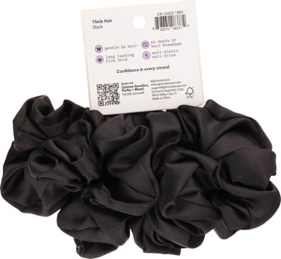 Gme Scrunchie Lrg Black 4ct - 4 ct - Image 3